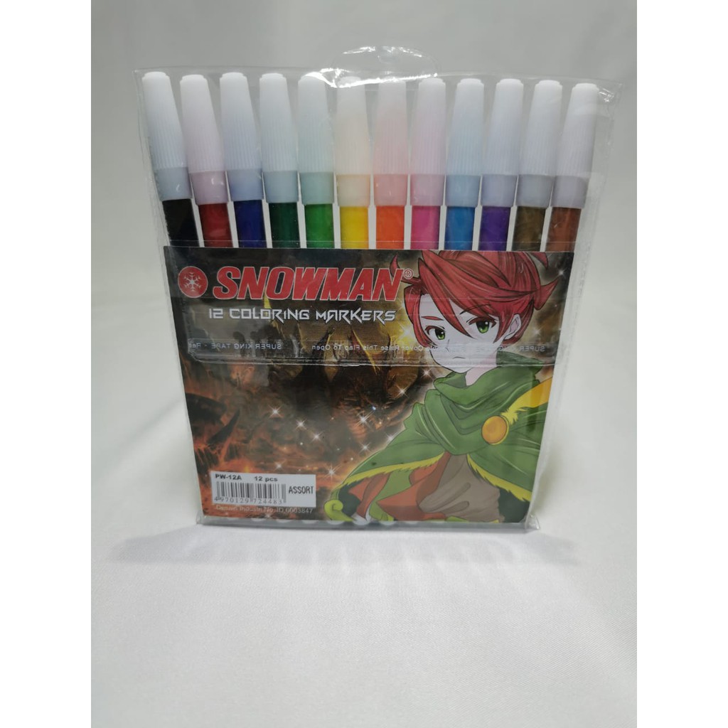 

SPIDOL SNOWMAN 12 WARNA PW-12A