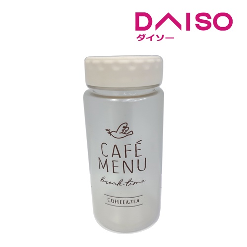 Daiso Drink bottle matte 350ml -Cafe menu design-