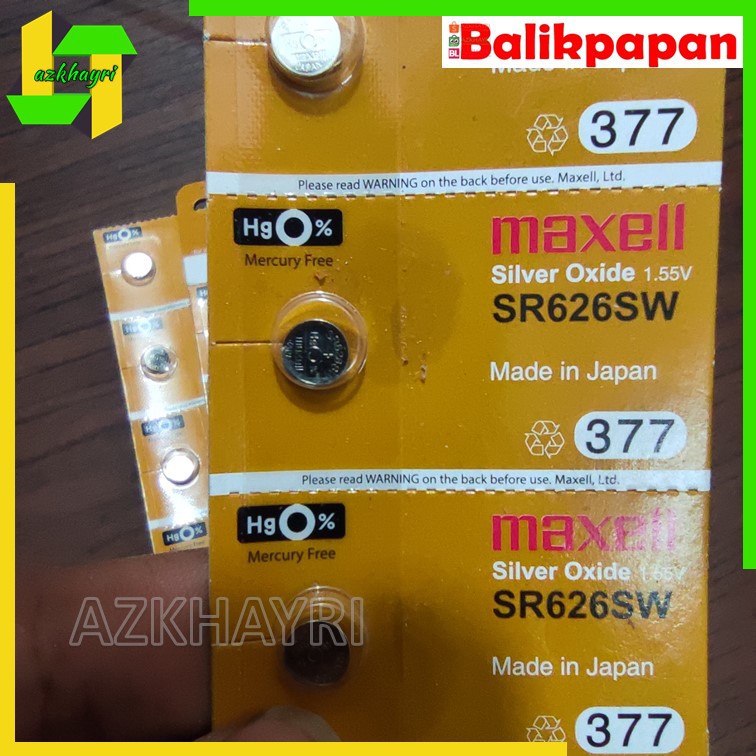 Baterai Maxell SR626SW 377 AG4