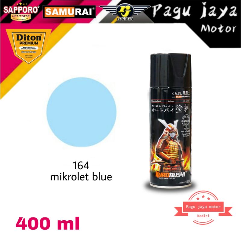 SAMURAI PAINT 164 MIKROLET BLUE 400ml cat semprot spray paint pilox pilok