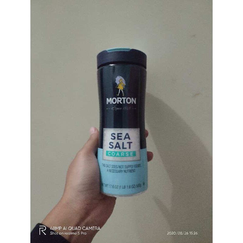 

garam Morton sea salt coarse 500g