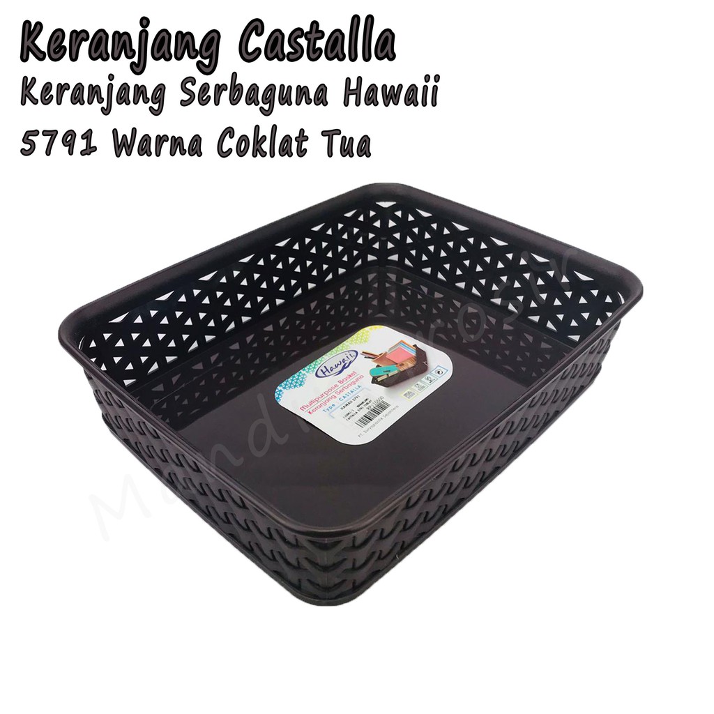 Keranjang * Castalla * Hawaii 5791 * Serbaguna * Coklat tua