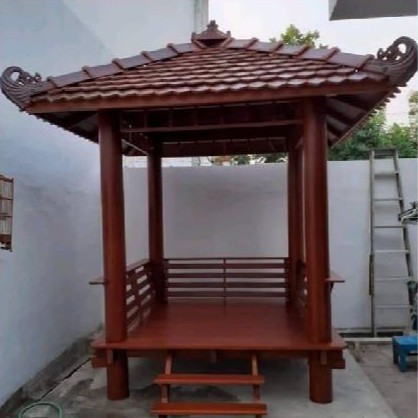 Gazebo Minimalis Kayu Kelapa