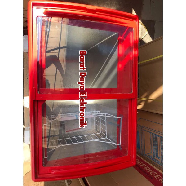 Freezer Es Krim Freezer Box Maspion UFH200C / Sliding Glass Freezer Maspion UFH 200C Friser Es Krim