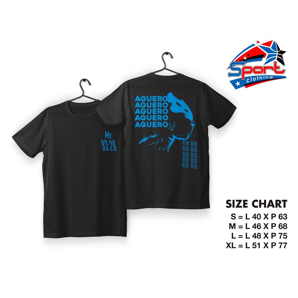 Kaos Bola Kun Aguero : Mr. 93:20 Iconic Moment - New Design