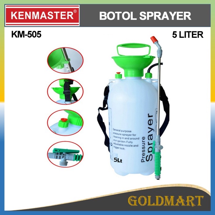 Botol Pressure Sprayer 5 liter / Kenmaster Botol Pompa Serbaguna