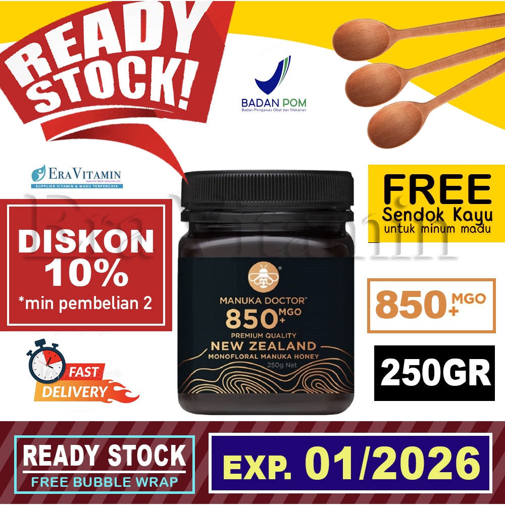 

(250gr) Doctor Manuka Honey MGO 850+ Madu Manuka