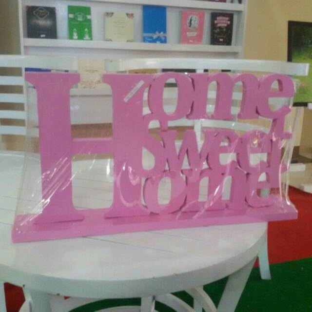 Woodname/ tulisan hias/ tulisan kayu/ Home Sweet Home