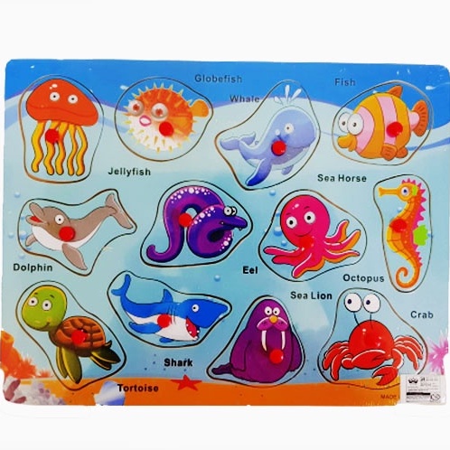 (BISA COD) Mainan Edukasi anak Puzzle Kayu Animal/ Mainan Bongkar Pasang 22-8 JIGSAW PUZZLE KAYU KNOB MAINAN KAYU EDUKASI EDUKATIF ANAK BAYI BALITA-NO 5
