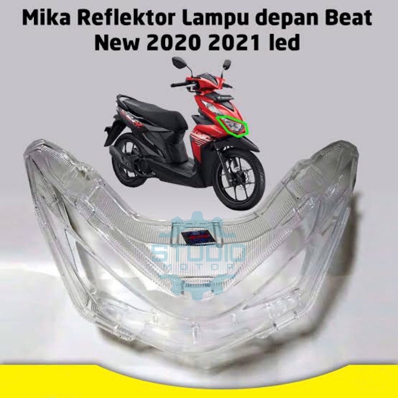 KACA LAMPU DEPAN / MIKA REFLEKTOR NEW BEAT LED Street Deluxe 2020 2021 2022