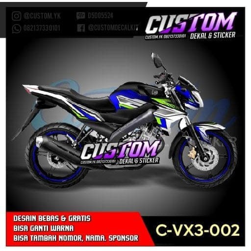 Decal Sticker Motor New Vixion Dekal Stiker Lighting Action Nva