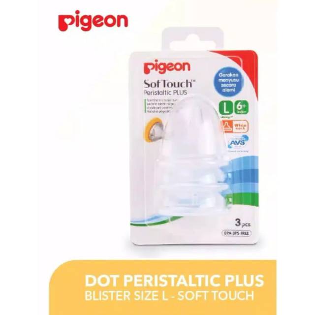 Pigeon Peristaltic Plus Nipple Blister 3's