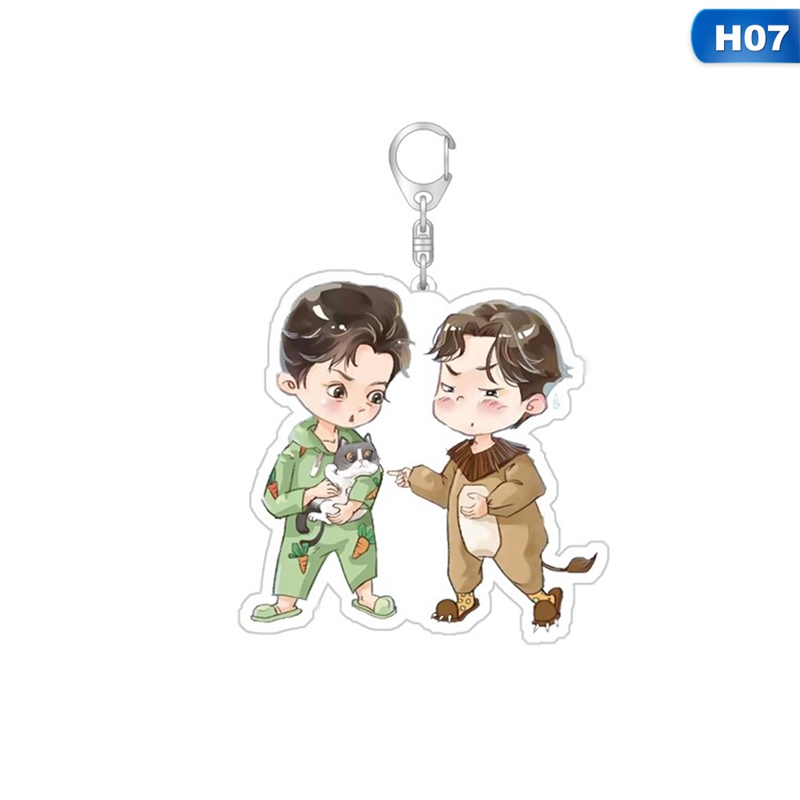 CHEN QING LING Wei WuXian Lan WangJi Xiao Zhan Wang Yibo Transparent Acrylic Keychain THE UNTAMED Key Ring Key Chain Pendants|Key Chains