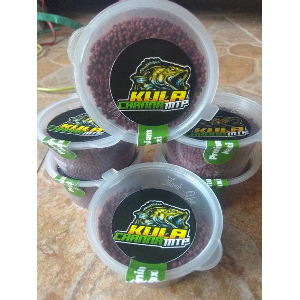 pelet akari premium maxi 1mm bagus buat channa auranti ..limbata..andrao..bleu pulchra