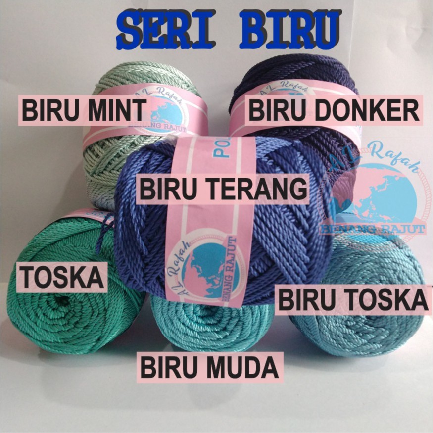 BENANG RAJUT SERI BIRU (PILIH WARNA)