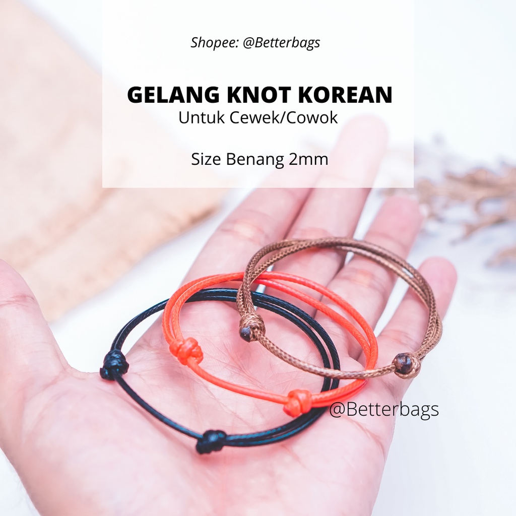 Gelang Korean Tali Pria / Gelang Wanita Murah Warna Warni