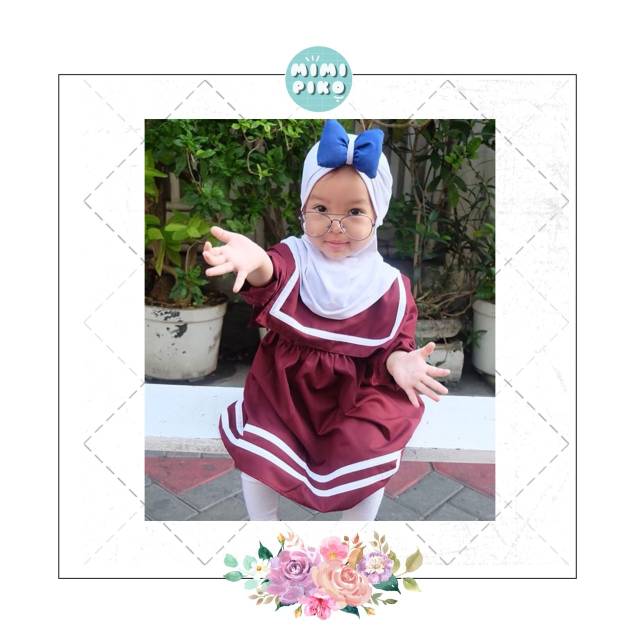 Sailor Top by mimipiko hanya atasan saja tidak dengan hijab original mimipiko
