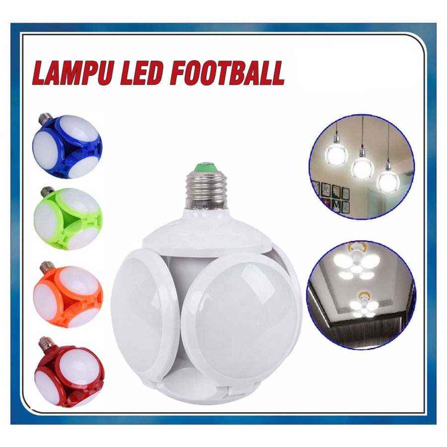 Lampu Lipat Fan Blade Bulb White Lamp Putih Unik Ufo 40 Watt Lampu Led Emergency