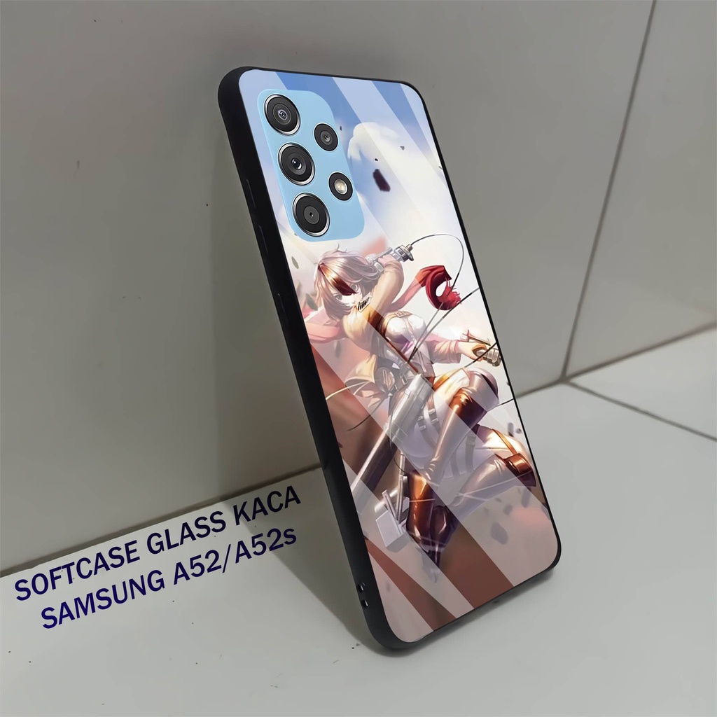 Softcase Glass Kaca SAMSUNG A52- Case Hp Pelindung Handphone SAMSUNG A52s [ A36]