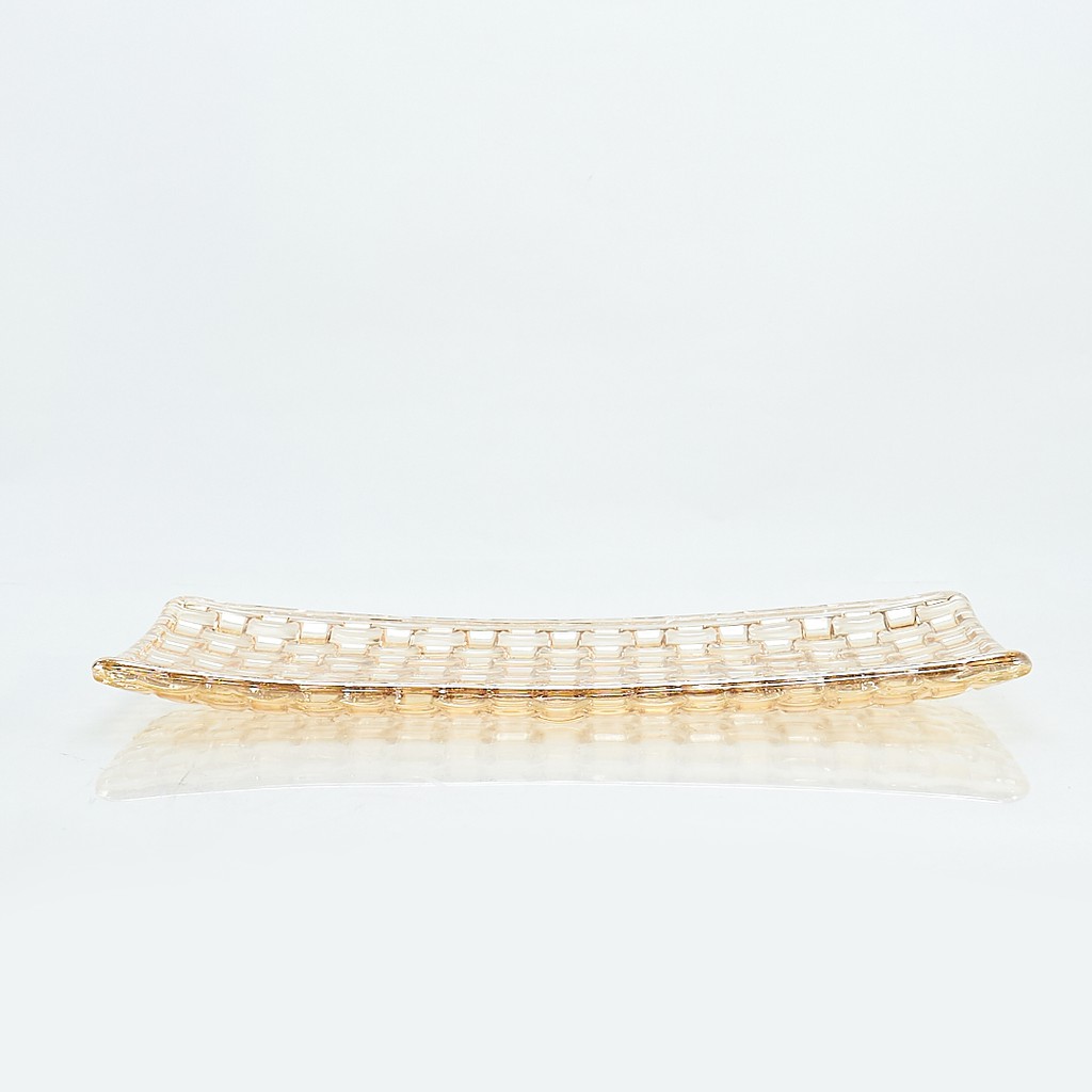 Capodimonte Piring Kaca Persegi Panjang-3