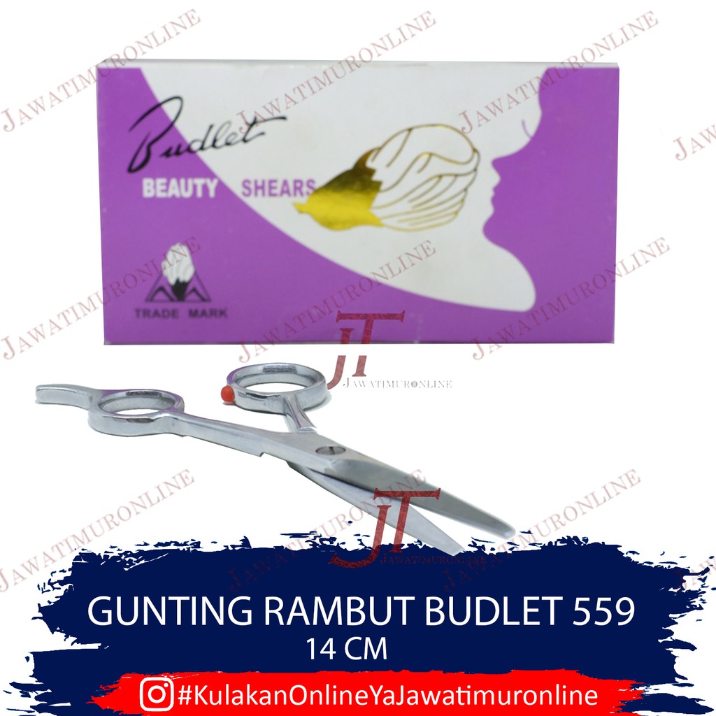 Gunting Rambut 14 cm Pakai Buntut Budlet 559 Gunting Potong Rambut Budlet 14 cm