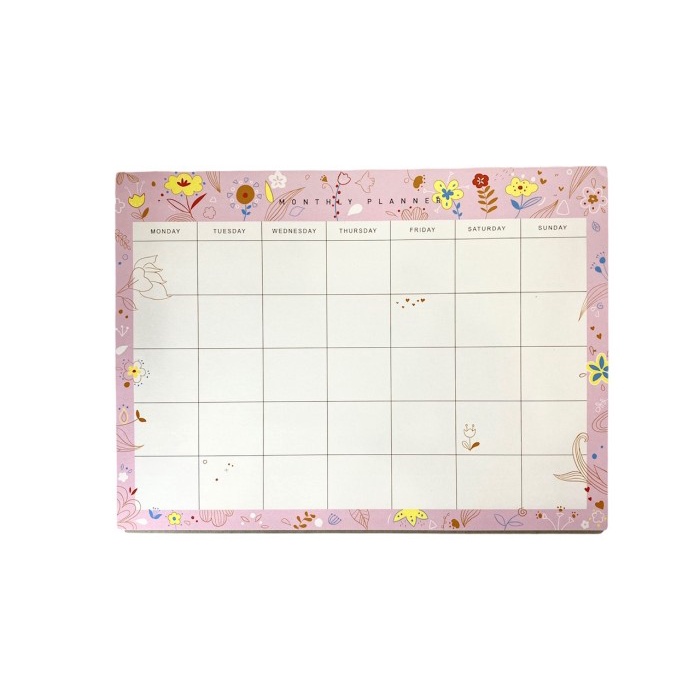 

[RESTOCK] MONTHLY PLANNER FLOWER GARDEN - PINK
