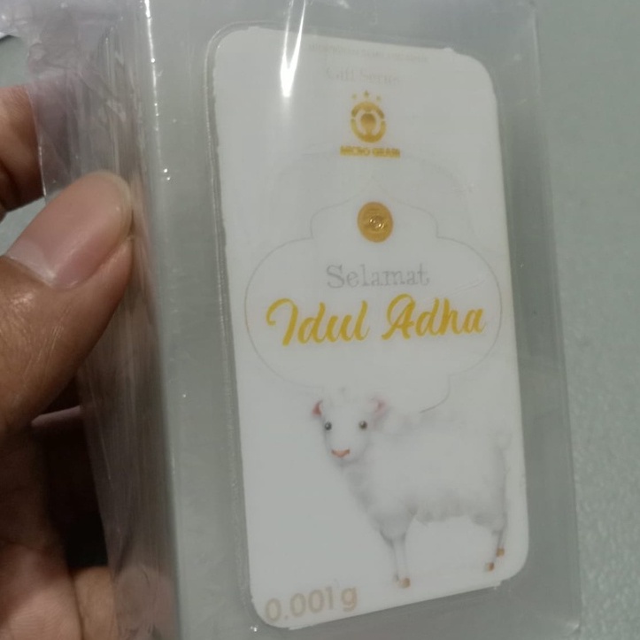 EMAS MINI 0.001gr - 0.1gr LOGAM MULIA 24KARAT DIJAMIN ASLI ORIGINAL MICRO GRAM/ BABYGOLD / MINIGRAM / MINIGOLD  100% EMAS MURNI ASLI TERMURAH TOKO EMAS SOUVENIR PERNIKAHAN TERMURAH HADIAH KADO ULANG TAHUN EMAS BATANGAN EMAS 0,001 TERMURAH-IDUL ADHA SERIES