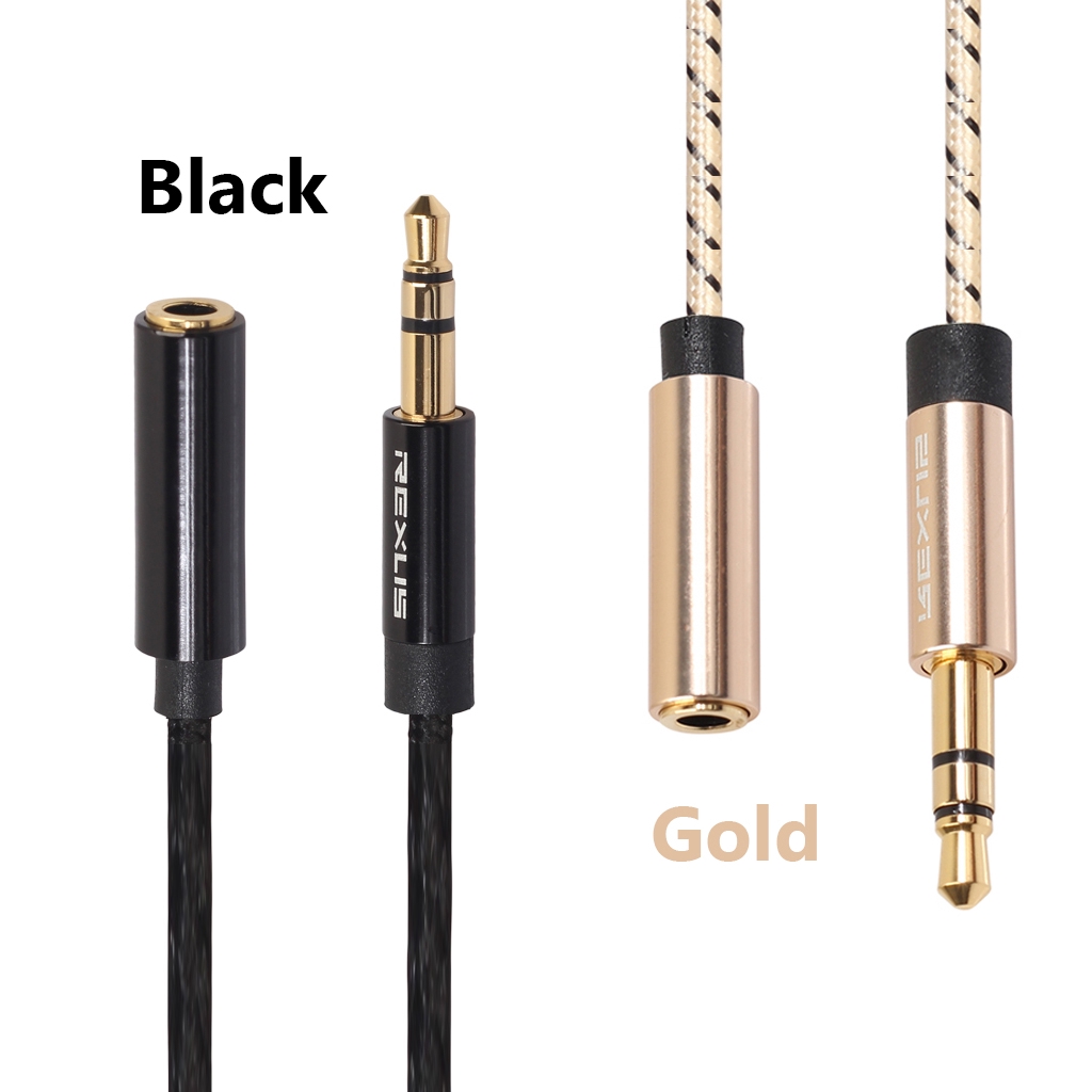 Kabel Extension Audio Stereo Dengan Jack 3.5mm Lapis Emas