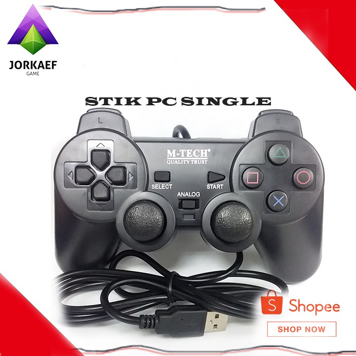 STIK PC/LAPTOP HITAM SINGLE GAMEPAD STICK GAMEPAD HITAM TERLARIS