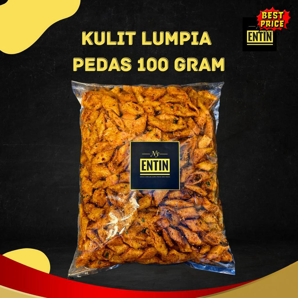 

HATI HATI BARANG KERIPIK KULIT LUMPIA PEDAS GURIH 1 GR NY ENTIN