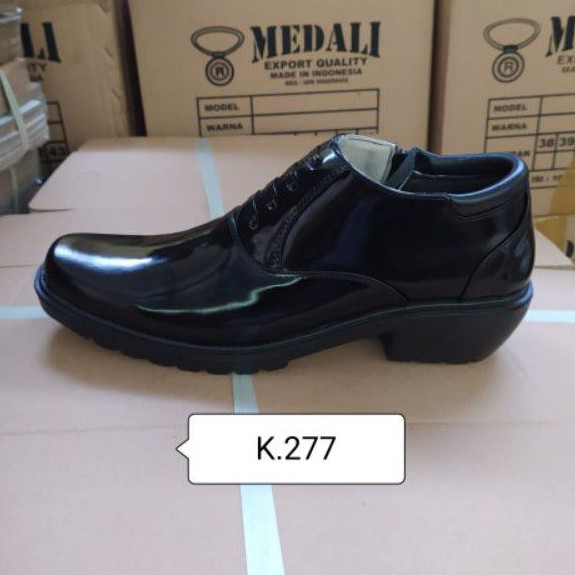 Sepatu kulit pria PDH polri TNI security guard PNS sepatu Kerja formal Tampil lebih keren