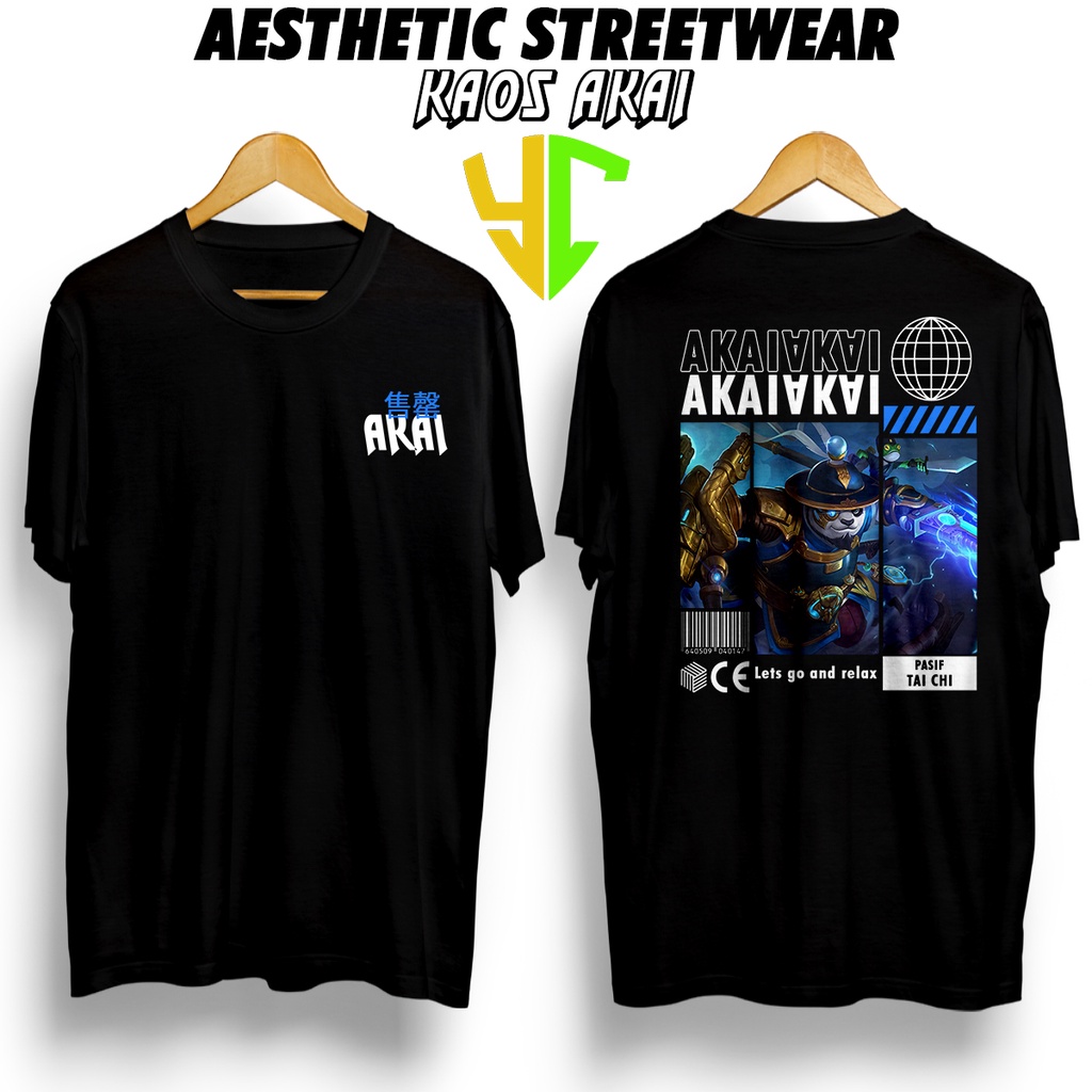 YC Kaos StreetWear Hero ML (AKAI EPIC) Bisa Request Hero, Kaos Pendek Pria Kaos Premium Kaso Streetw