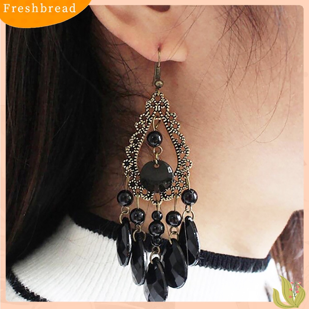 ? Fresh ? Anting Kait Boho Panjang Model Tetesan Air Hollow untuk Wanita / Pesta