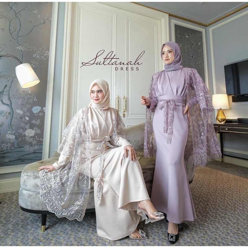 SULTANAH DRESS MISSKAMI/HIJAB/GAMIS TULLE/GAMIS BUSUI/DRESS BODYCON/GAMIS BROCADE/GAMIS LEBARAN PREM