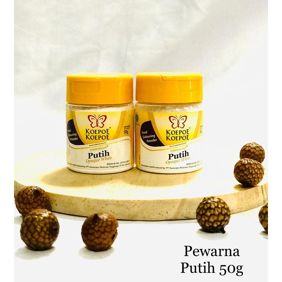 

PEWARNA PUTIH (OPAQUE PUTIH) KOEPOE-KOEPOE 50G