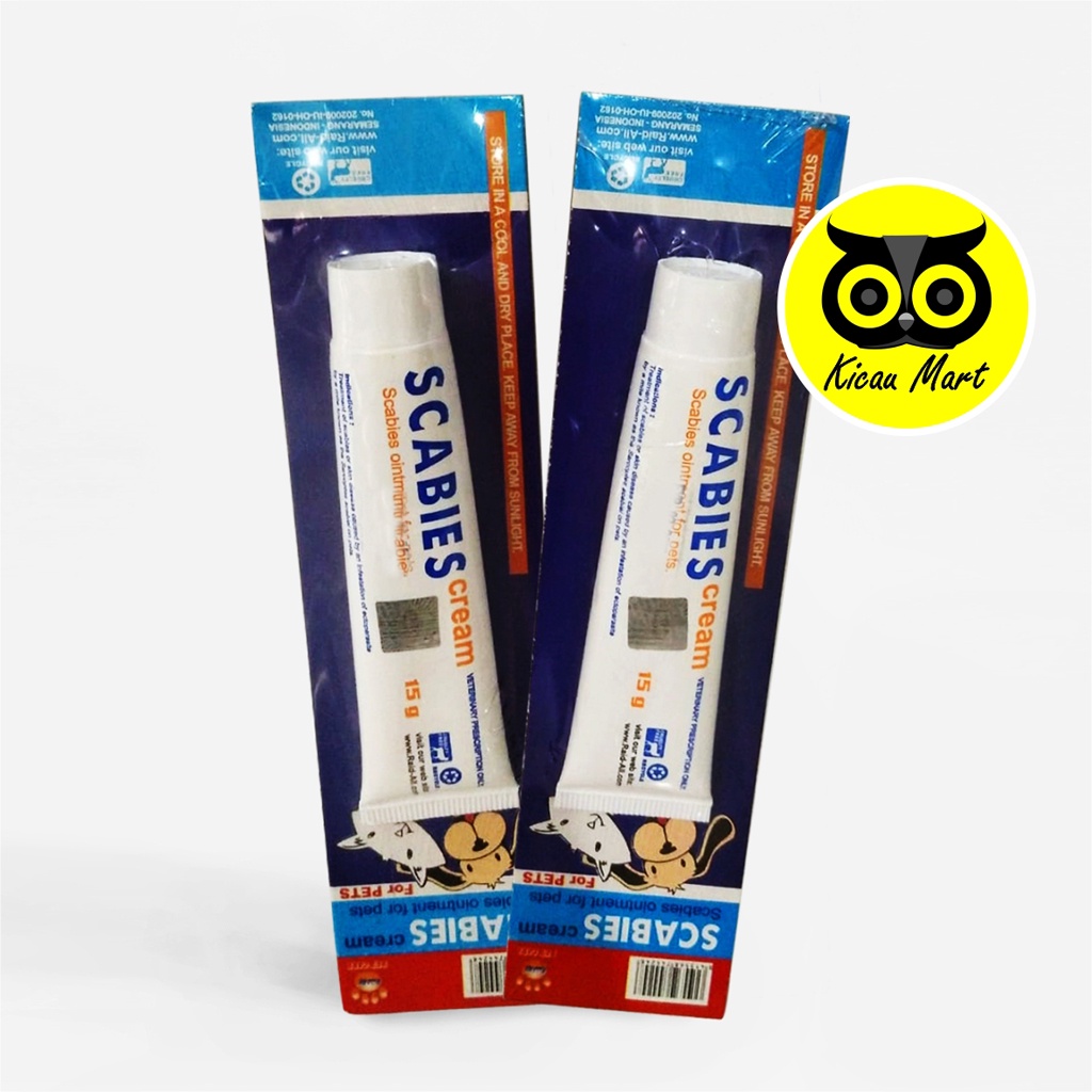 Scabies Cream 15 Gr Obat Anti Jamur Kucing Salep Kulit Luka Hewan Raid All Basmi Kutu Jamur Parasit Gudig Obat Kulit Hewan Scabies Koreng Kucing Kitten Kelinci Anjing