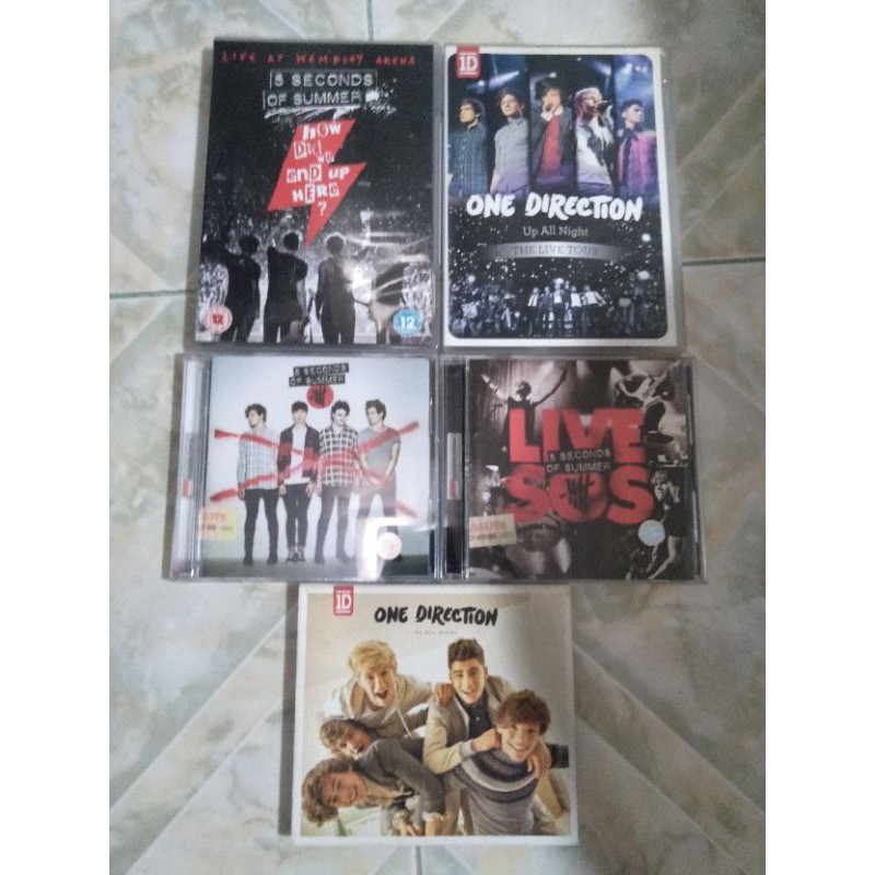 Album 1D 5SOS LiveSOS / self-titled / up all night (UAN) // DVD UAN / HDWEUH how did we end up here