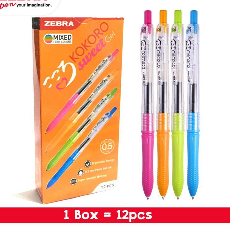 

Berkualitas! Pulpen Zebra Sweet Gel Kokoro 0.5mm 12 pcs ✔