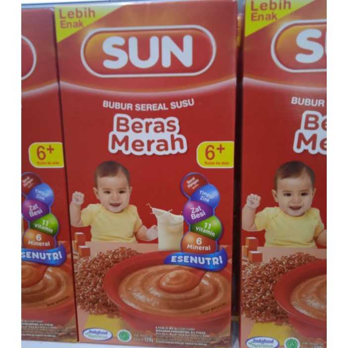 Sun Bubur Bayi Rasa Beras Merah 6+ Bulan 120 Gram