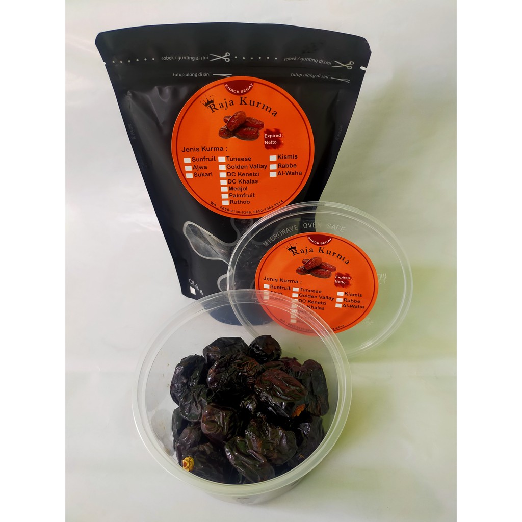 

Kurma Ajwa / Kurma Nabi 200gr Asli Madinah Super Premium Quality