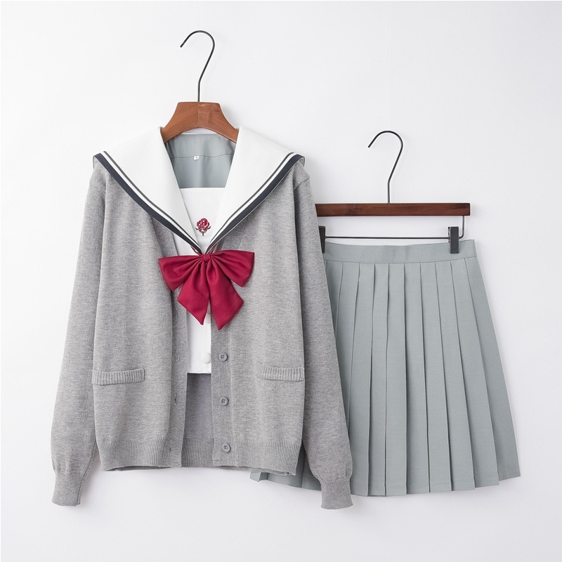 PREORDER Jk Uniform Skirt College Style Junior High School Student Class Uniform Pleated Skirt Long-