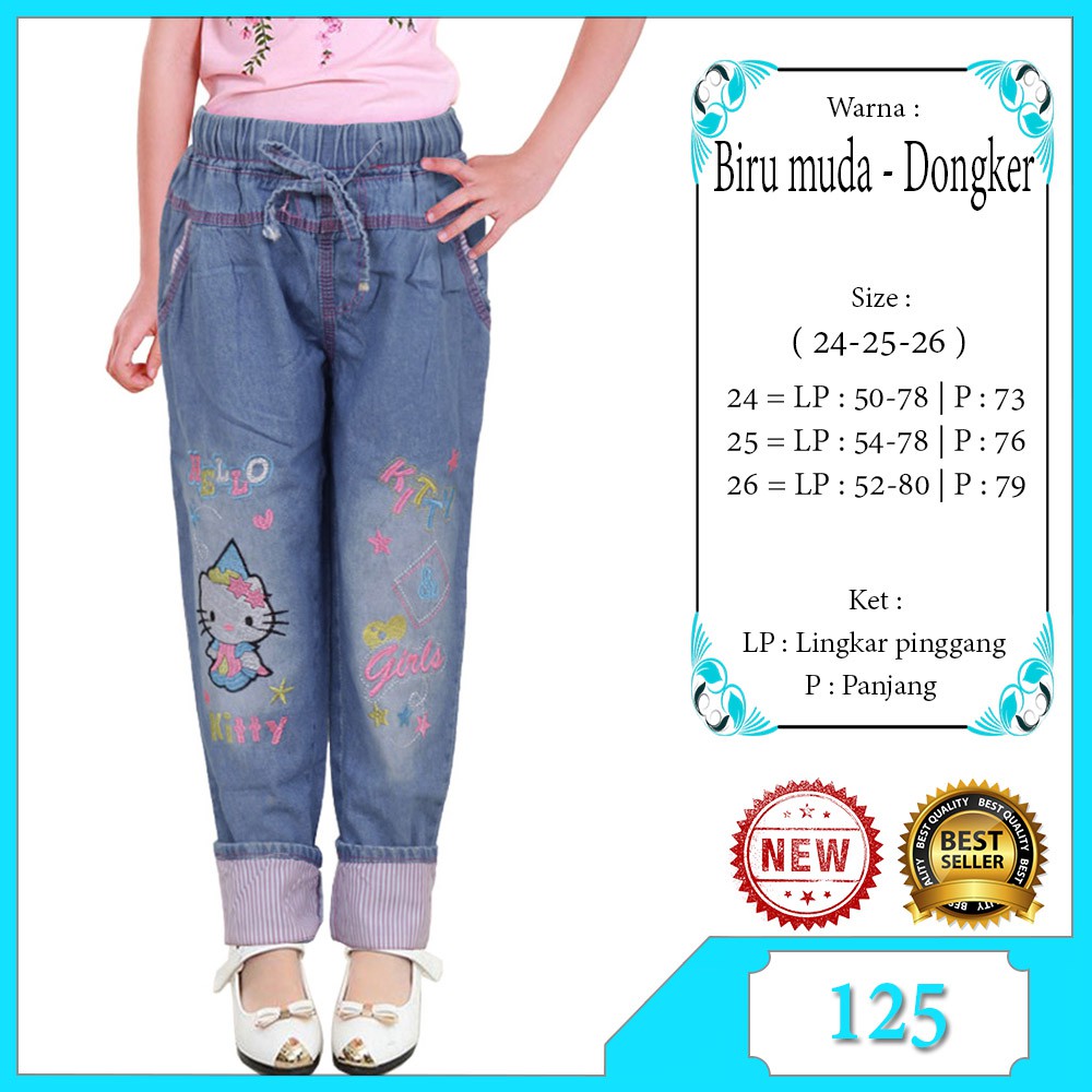 Celana Jogger Joger Jeans Anak perempuan