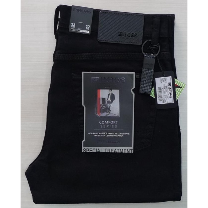 GROSIR Celana Jeans Pria Panjang ZG BOSS ( Black Ebony )