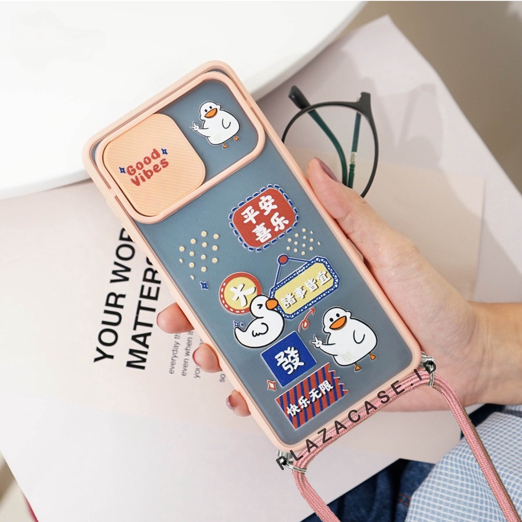 Softcase Slide Camera + TALI [PKGT03] For SAMSUNG A12 A22 4G A22 5G A32 4G A32 5G A52 5G A72 A03S A02S A02 | CASE SLIDE | CASE PROTECT | CAMERA PROTECT | KAMERA PROTEK | CASE TUTUP | SLIDE CAMERA | CUTE CASE | CASE LUCU | LILAC | MINT | PEACH | BLACK