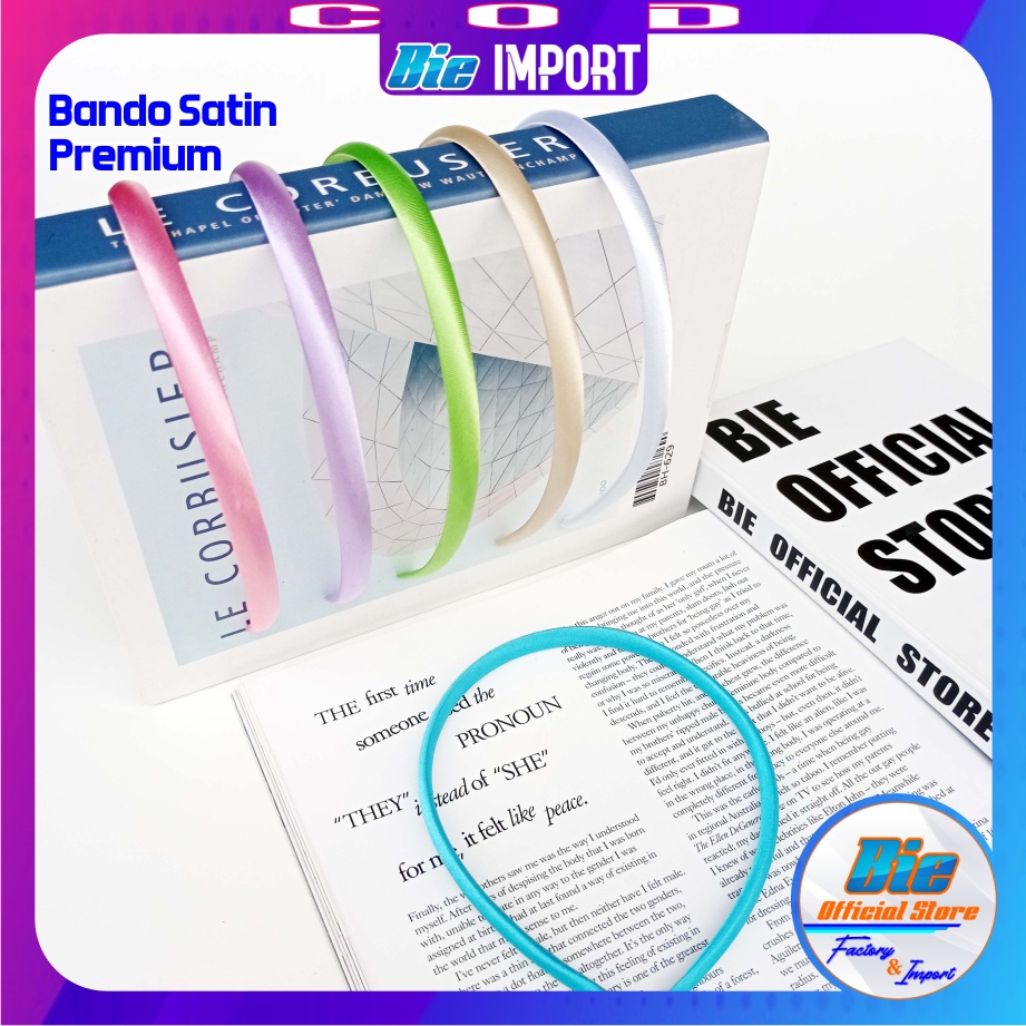 Bando Satin Korea Premium Size 0,7 Cm impor Best Seller