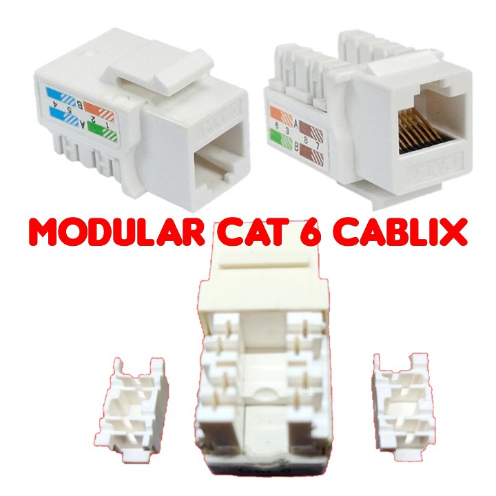 Faceplate rj45 + Modular cat6