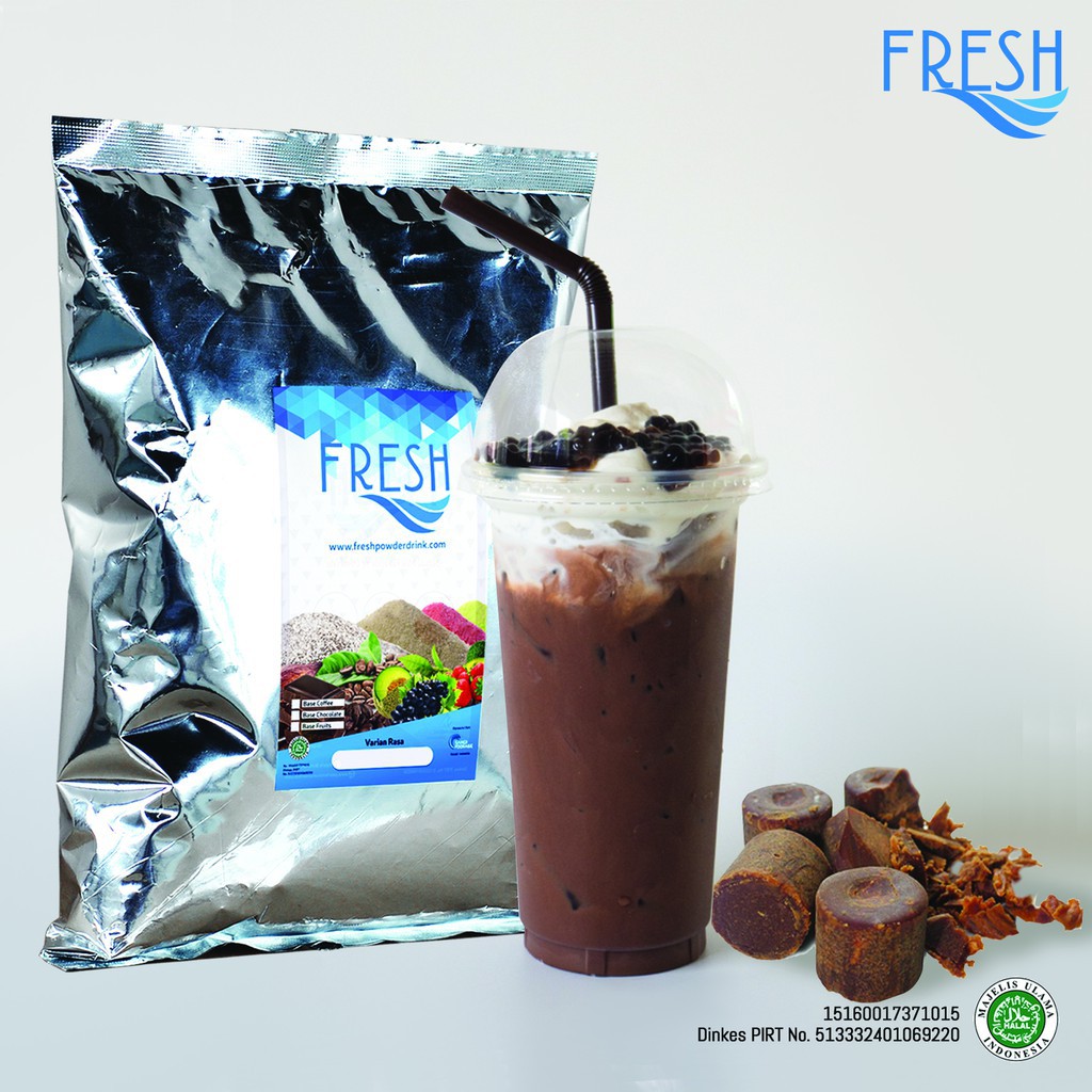 

BUBUK MINUMAN COKELAT RASA CHOCO AREN GULA AREN FRESH POWDER DRINK 1 KG