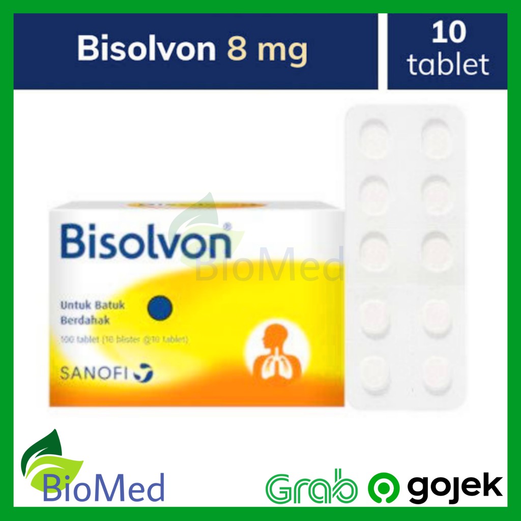 BISOLVON TABLET isi 10 - Obat Batuk Berdahak