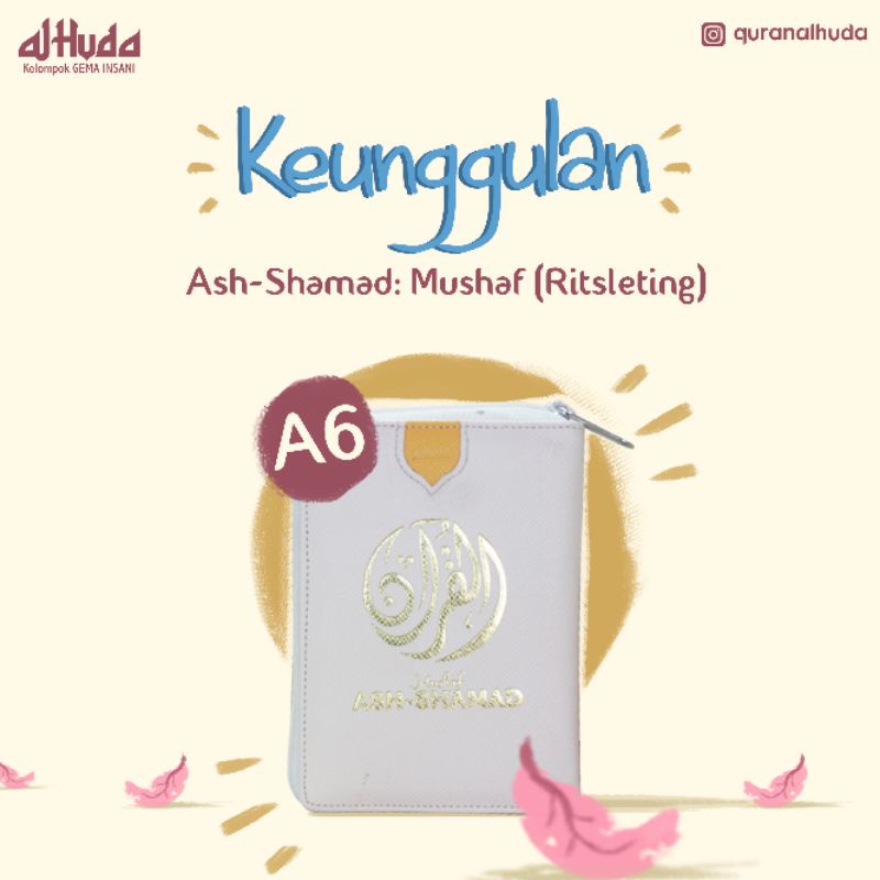 

mushaf alquran ash shamad kecil a6 resleting
