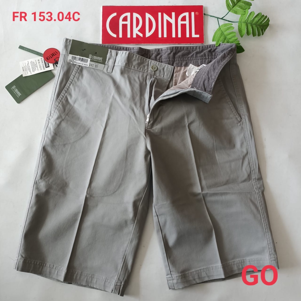 gof 27-28 CARDINAL FBBXX Celana Pendek Polos Stretch Kotak Motif Original Celana Santai Laki-Laki